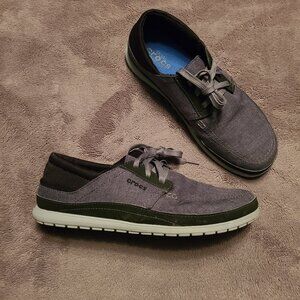 Crocs Santa Cruz Loafers Size M11 Grey